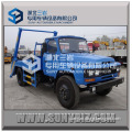 DONGFENG small Trailing swing arm roll garbage truck /skip loader garbage truck 5T
